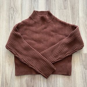 Zara Girls Brown Mockneck